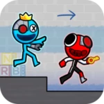 red blue stick: rainbow master android application logo